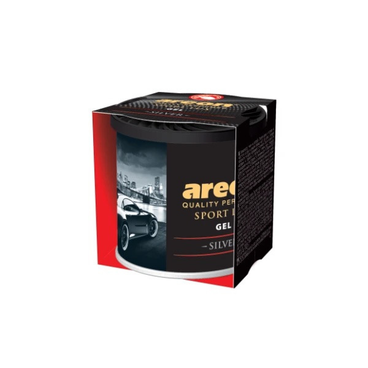 AREON Gel Sport Lux Silver õhuvärskendaja karbis