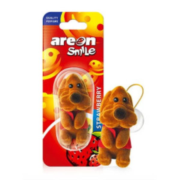 AREON Smile Toy Strawberry / Brown Dog õhuvärskendaja