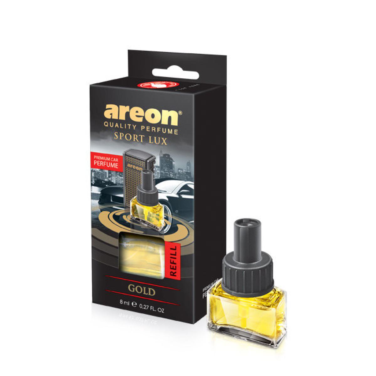 AREON Car Gold Refill õhuvärskendaja täitepakend, 8 ml