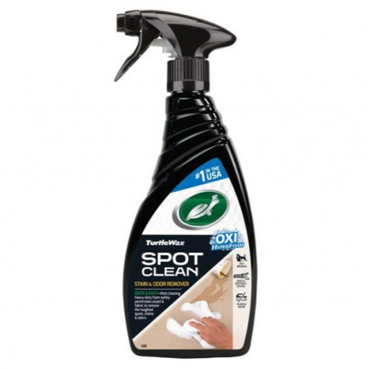TURTLE WAX Spot Clean Stain&Odor Remover, pleki- ja lõhnaeemaldaja, 500 ml