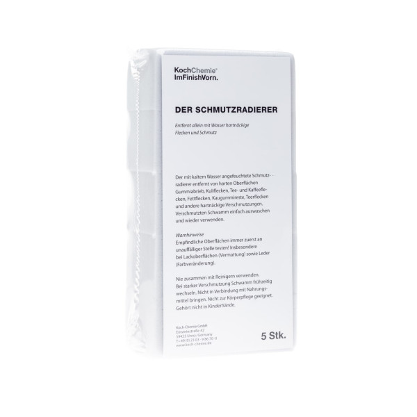 KOCH CHEMIE Melamin sponge set of 5, melamiinist käsnad, 5 tk