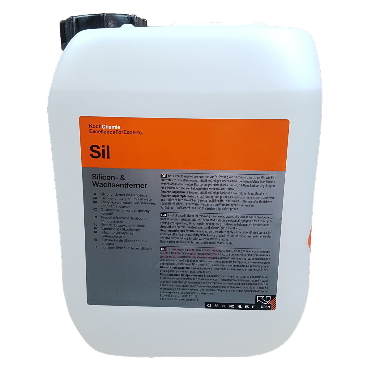 KOCH CHEMIE Silicon&Wax Remover, alkoholipõhine silikoonieemaldaja, 5L KOCH CHEMIE Silicon&Wax Remover, alkoholipõhine silikoonieemaldaja, 5L