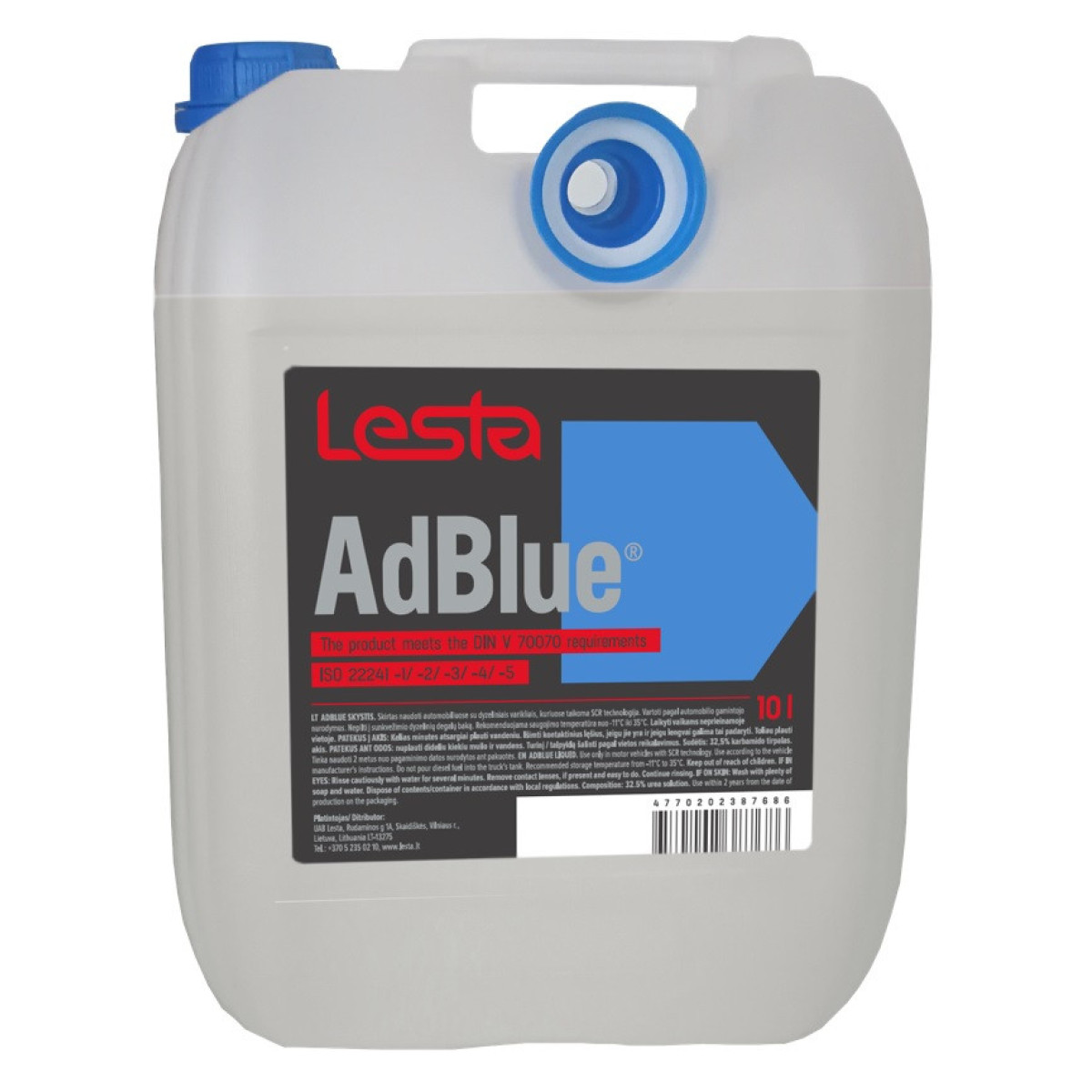 LESTA Adblue uurea lahus, 10 L LESTA Adblue uurea lahus, 10 L