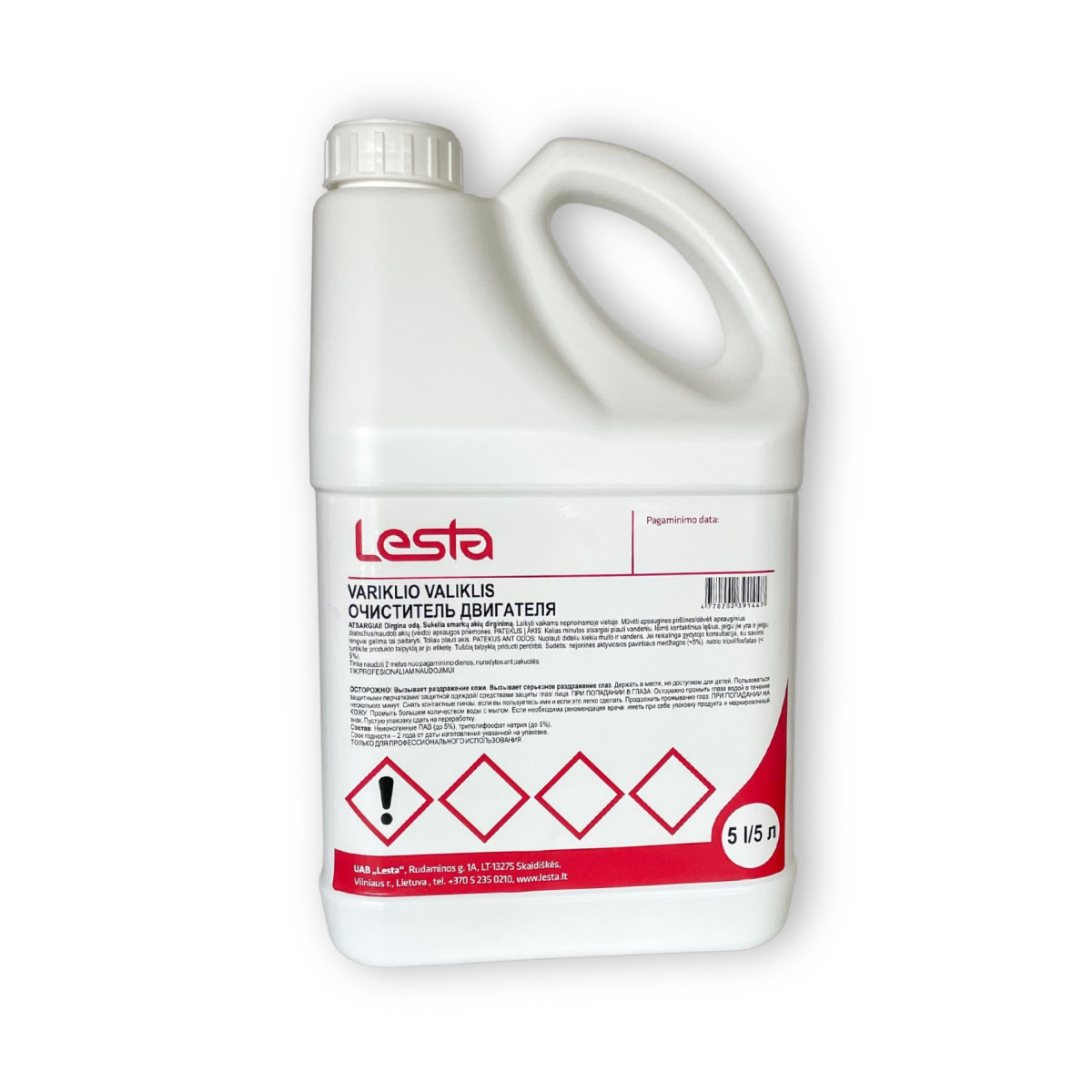 LESTA Concentrated Engine Cleaner, kontsentreeritud mootoripuhastusvahend, 5l