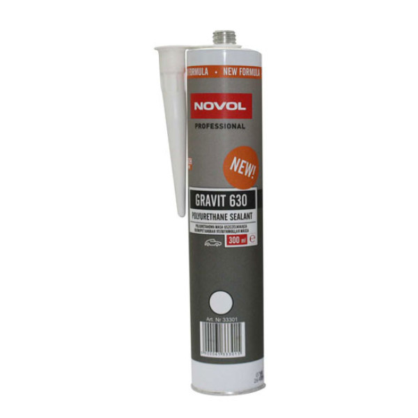NOVOL Gravit 630 Elastic Polyurethane Sealant - White, elastne polüuretaanhermeetik, valge, 300ml