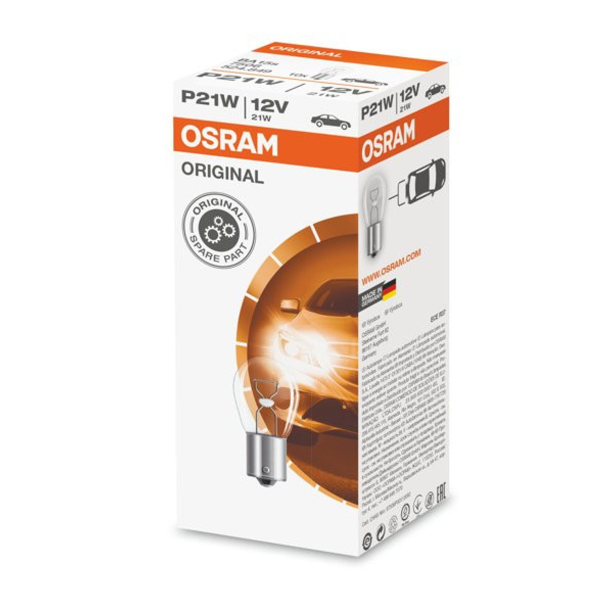 OSRAM autopirn 21W 12V BA15S, 1 tk