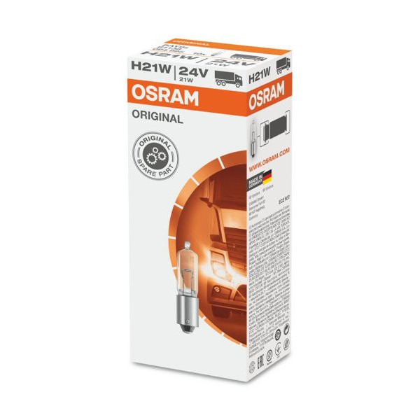 OSRAM autopirn 21W 24V BAY9S, 1 tk