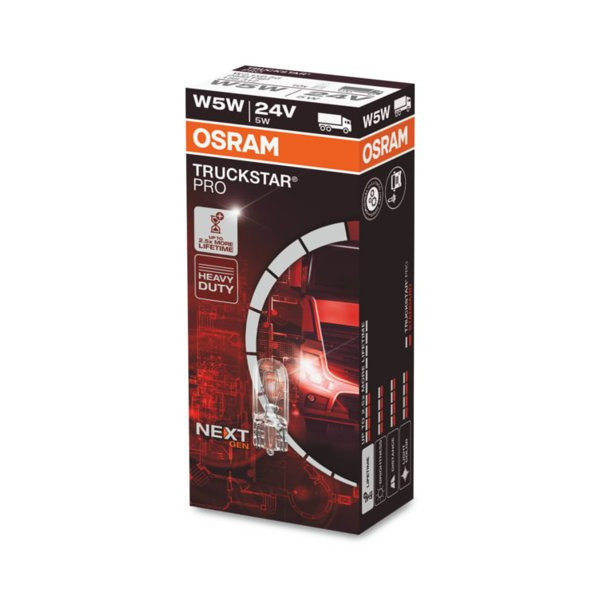 OSRAM autopirn 5W 24V W2.1x9.5D, 1 tk