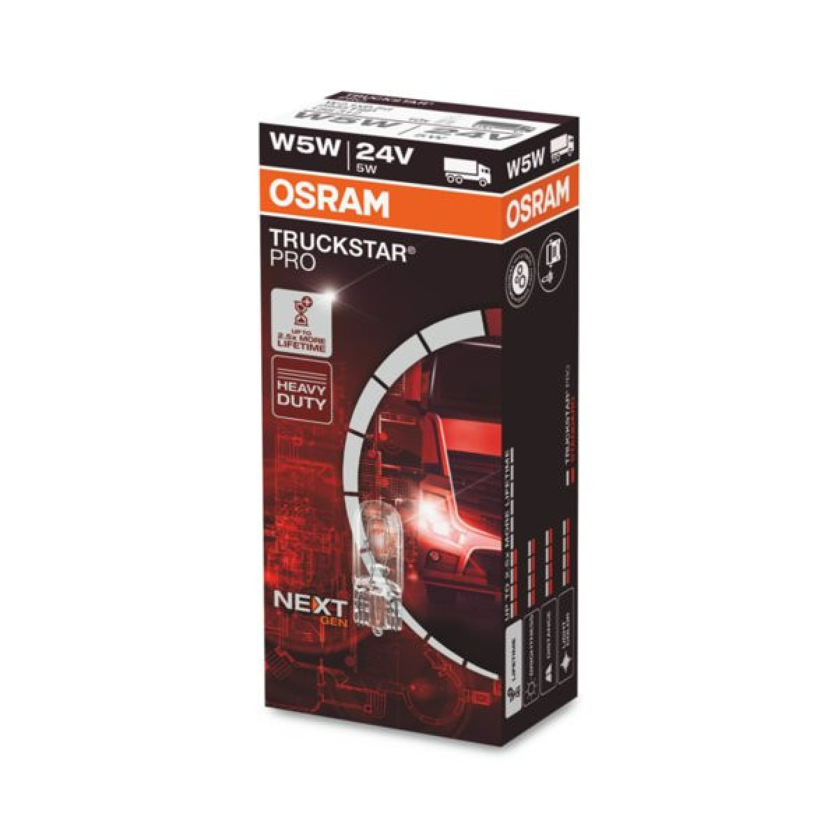 OSRAM autopirn 5W 24V W2.1x9.5D, 1 tk