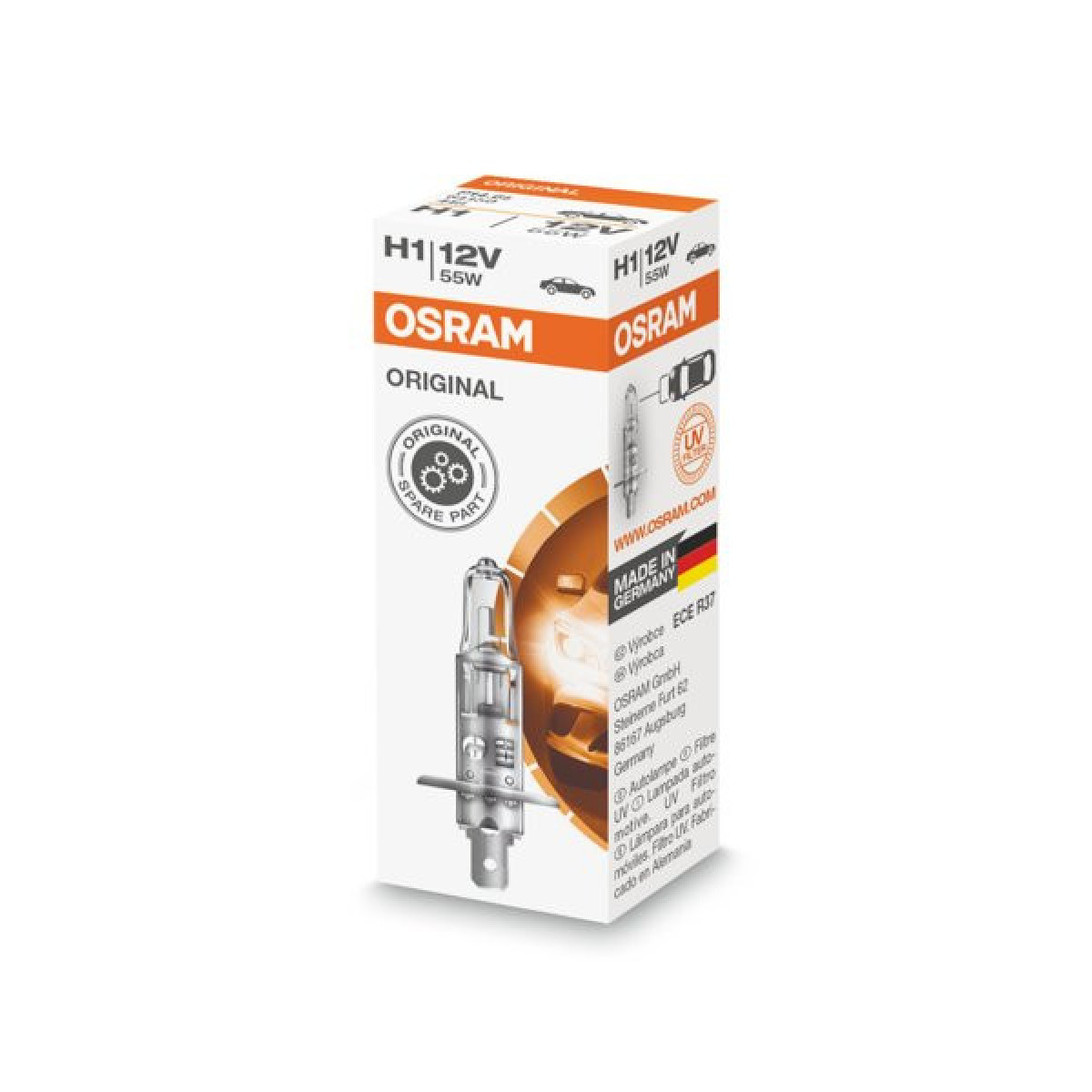 OSRAM autopirn H1 55W 12V P14.5S, 1 tk