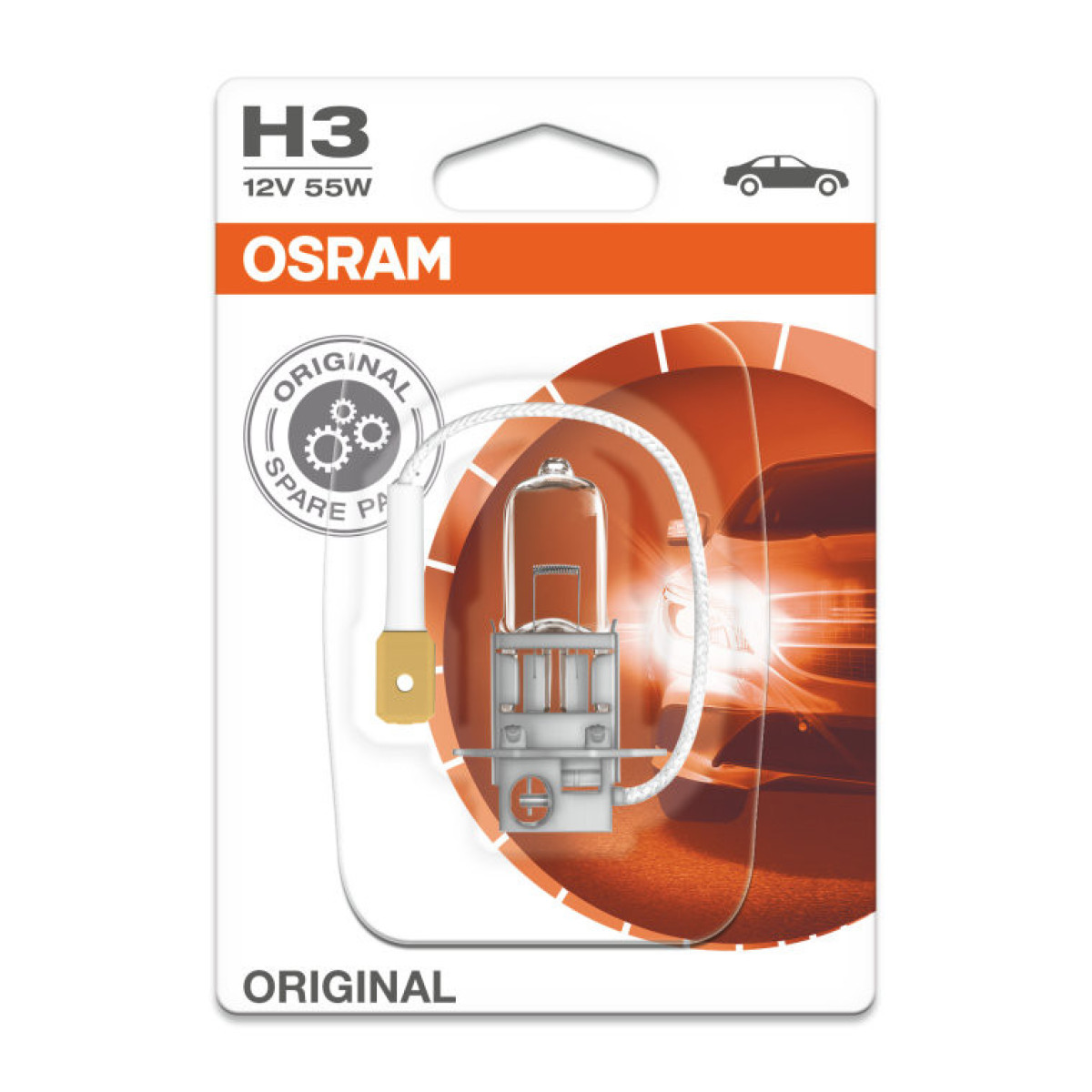 OSRAM autopirn H3 55W 12V PK22S, 1 tk
