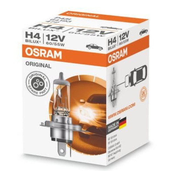 OSRAM autopirn H4 60/55W 12V Bilux P43T, 1 tk