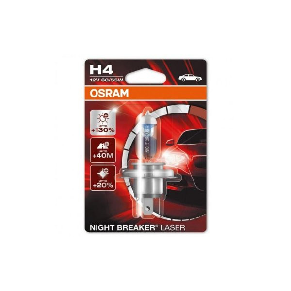 OSRAM autopirn NIGHT BREAKER LASER H4 60/55W 12V P43T, 1 tk.