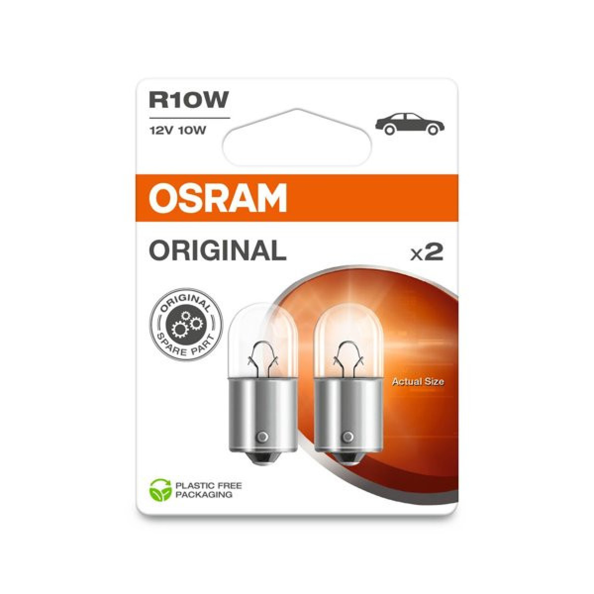OSRAM autopirnid 10W 12V BA15S, 2 tk