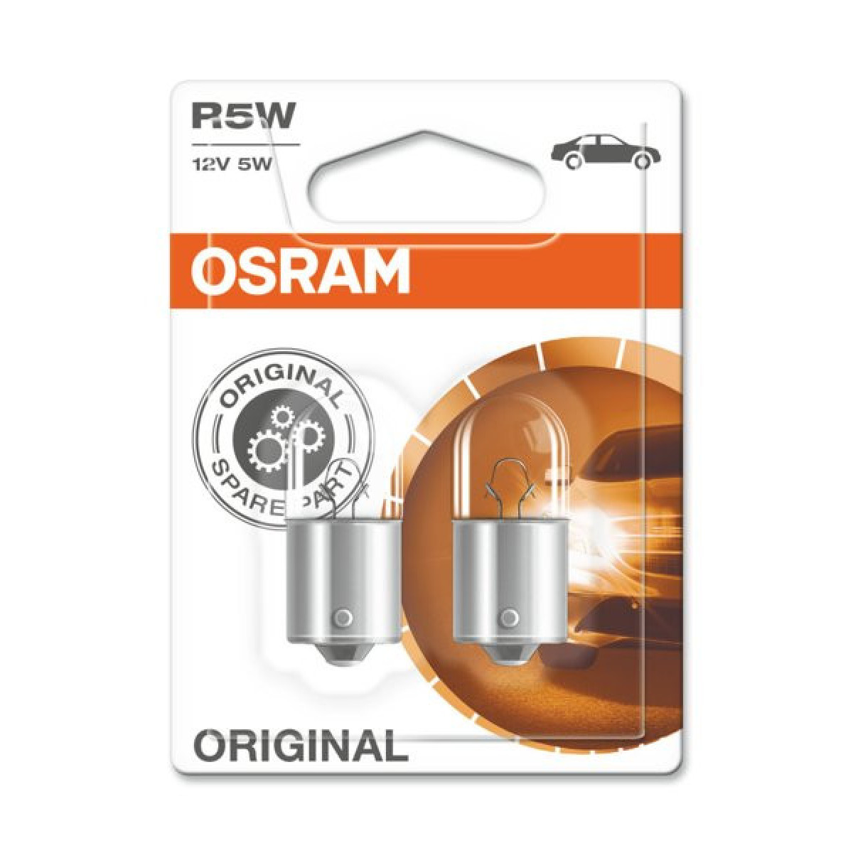 OSRAM autopirnid 5W 12V BA15S, 2 tk