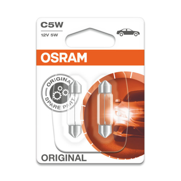 OSRAM autopirnid 5W 12V SV8.5-8, 2 tk