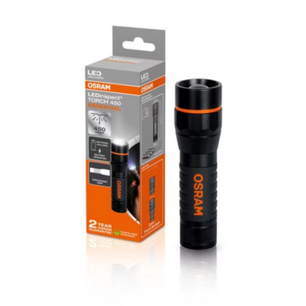 OSRAM LEDinspect Torch 450 Essential LED-taskulamp 450/60 lm, 3xAAA