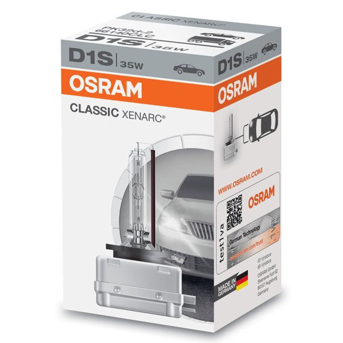 OSRAM autopirn 35W PK32D-2 D1S, 1 tk.