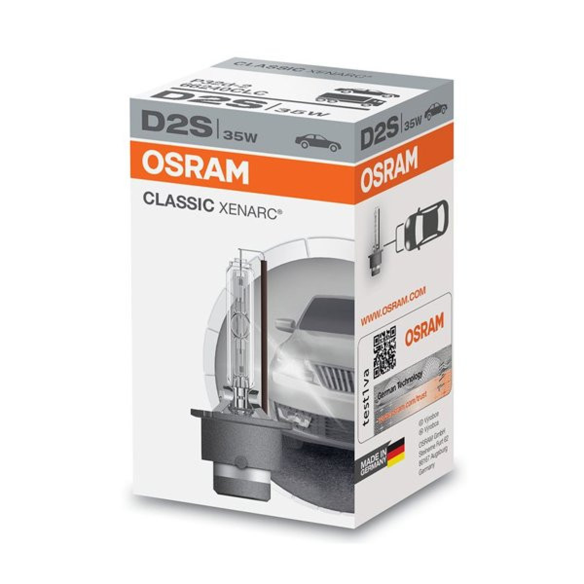 OSRAM pirn, 35W D2S xenon classic P32D-2 D2S, 1 tk