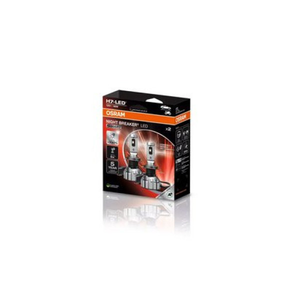 OSRAM autopirn NIGHT BREAKER LED H7 Street Legal Smart 16W 6000K, 2 tk