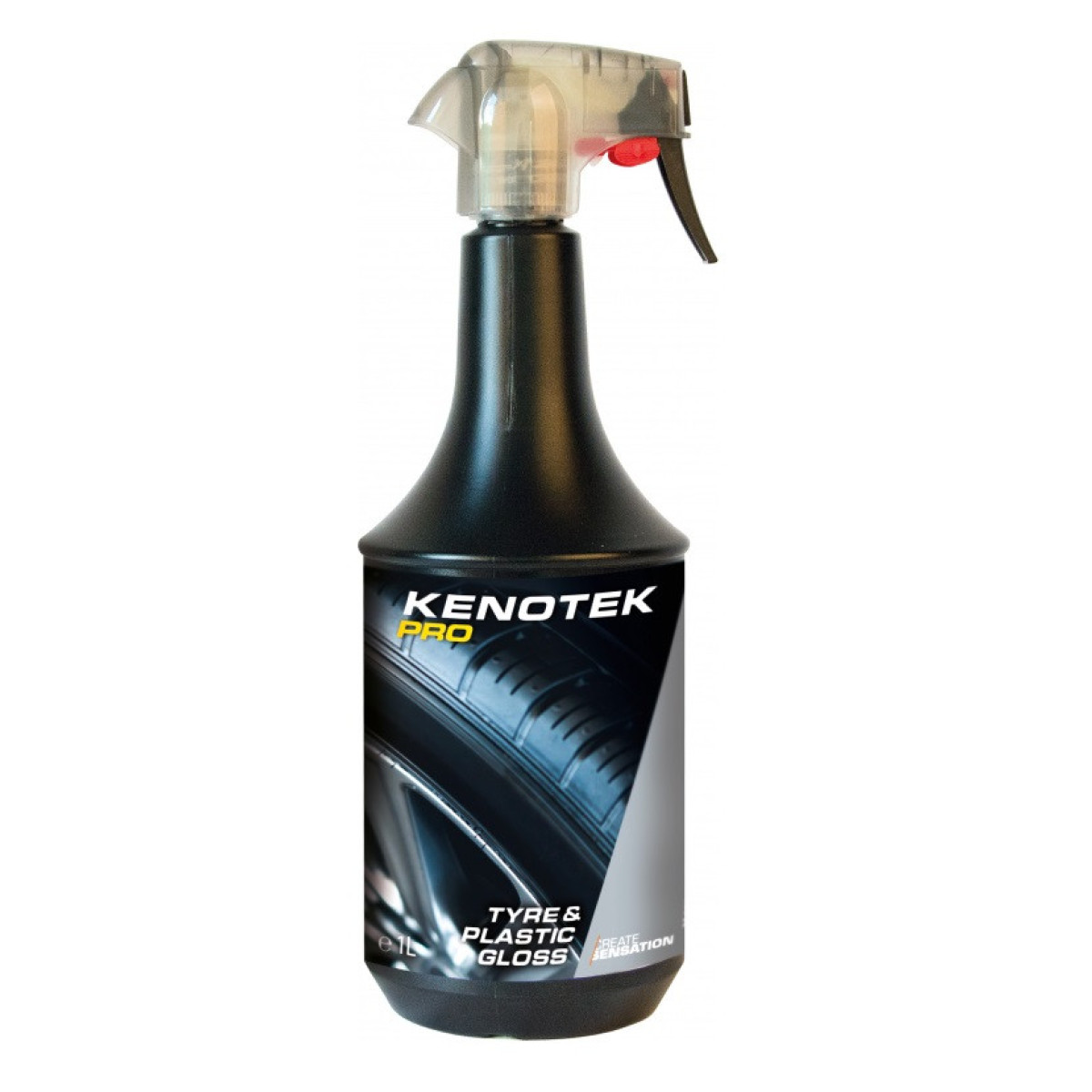 KENOTEK Tire&Plastic Gloss, rehvide ja plasti mustav aine, 1 l