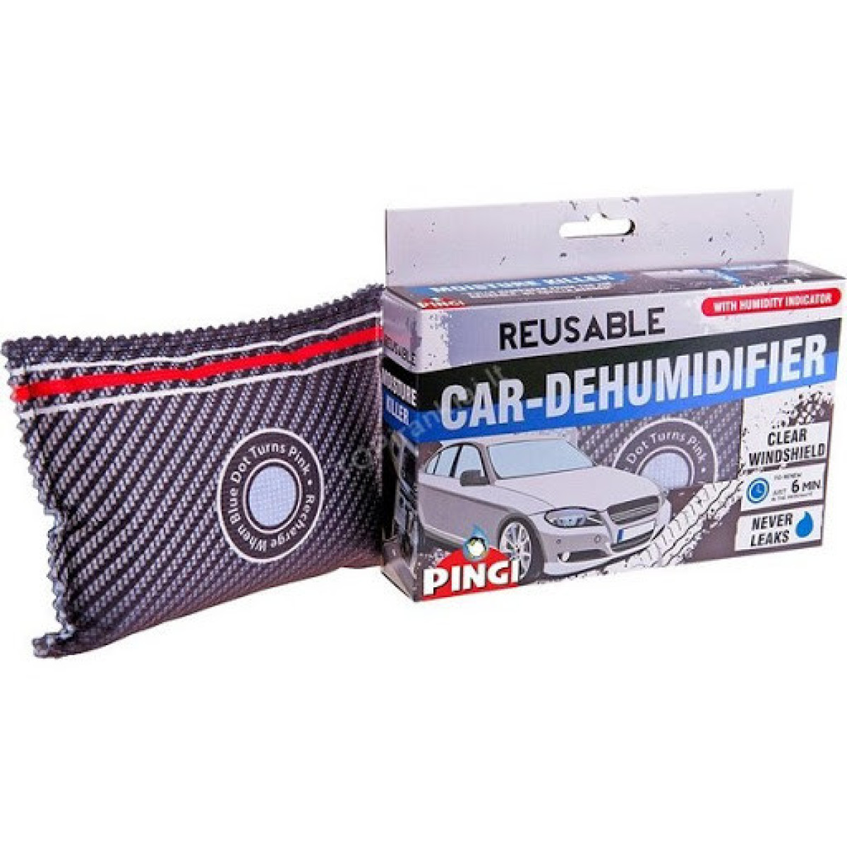 PINGI Car-Dehumidifier L, korduvkasutatav niiskuse imaja, 150 g