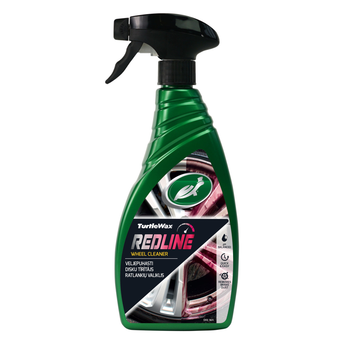 TURTLE WAX Wheel Cleaner Redline, veljepuhastusvahend, 500 ml