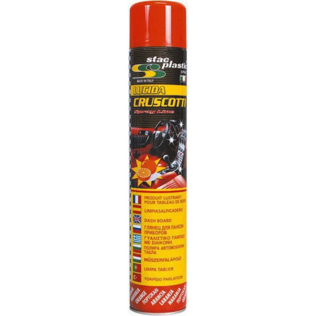 STAC PLASTIC Plastikpaneelide puhastusvahend silikooniga, apelsinilõhnaga, 750 ml