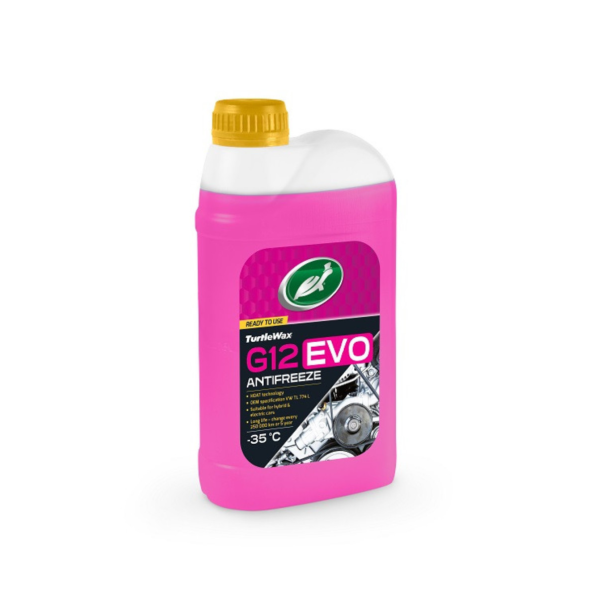 TURTLE WAX Antifreeze G12 EVO -35°C, jahutusvedelik, 1l TURTLE WAX Antifreeze G12 EVO -35°C, jahutusvedelik, 1l