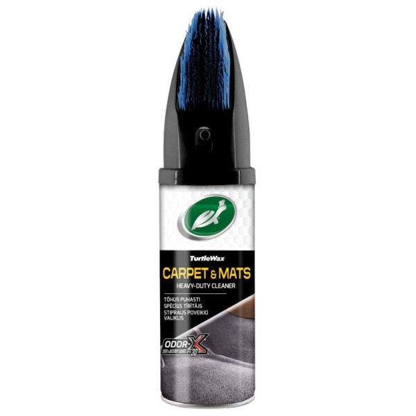 TURTLE WAX Power Out Carpets&Mats + Odor-X, lõhna blokeeriva tehnoloogiaga vaipade ja mattide puhastusvahend, 400 ml