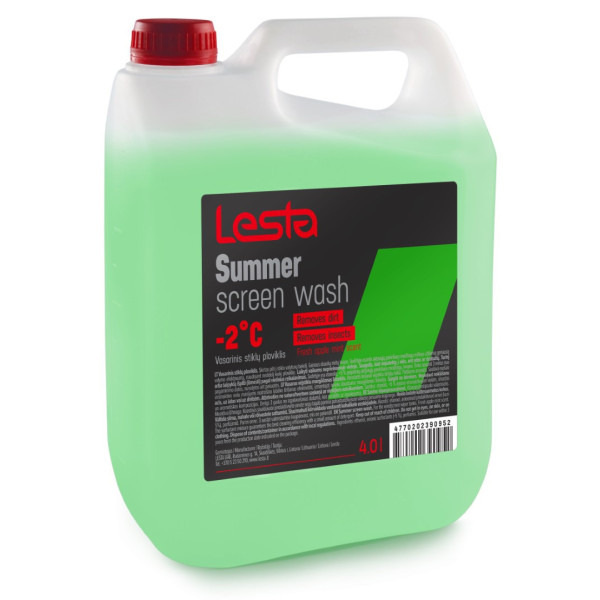 LESTA Windscreen Washer Fluid, klaasipesuvedelik, 4 L