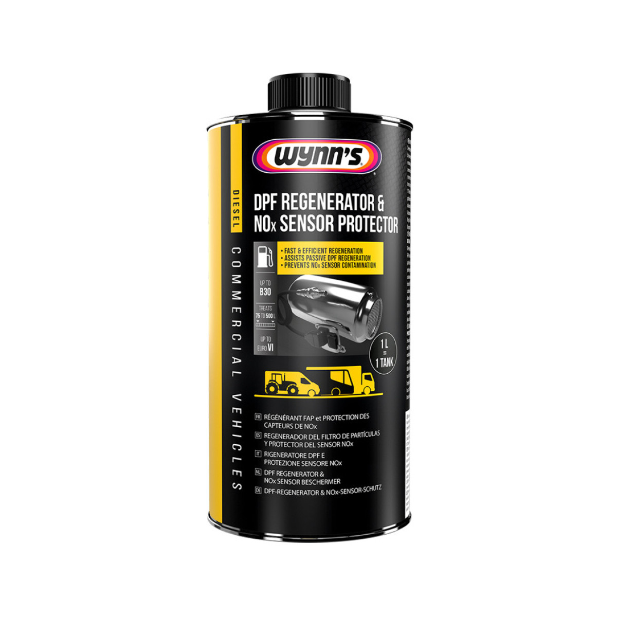 WYNNS DPF Regenerator&NOxSensor Protector, diislikütuse lisand DPF-i regenereerimiseks ja NOx-kaitseks, 1 l WYNNS DPF Regenerator&NOxSensor Protector, diislikütuse lisand DPF-i regenereerimiseks ja NOx-kaitseks, 1 l