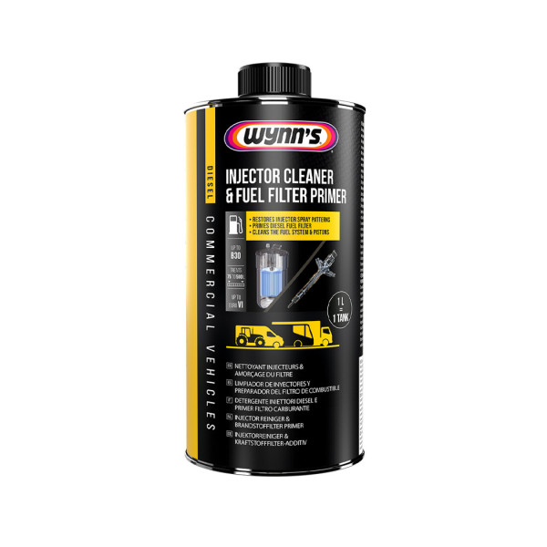 WYNNS Injector Cleaner&Filter Primer, diiselmootori pihustipuhastusvahend ja filtrikaitse, 1 l