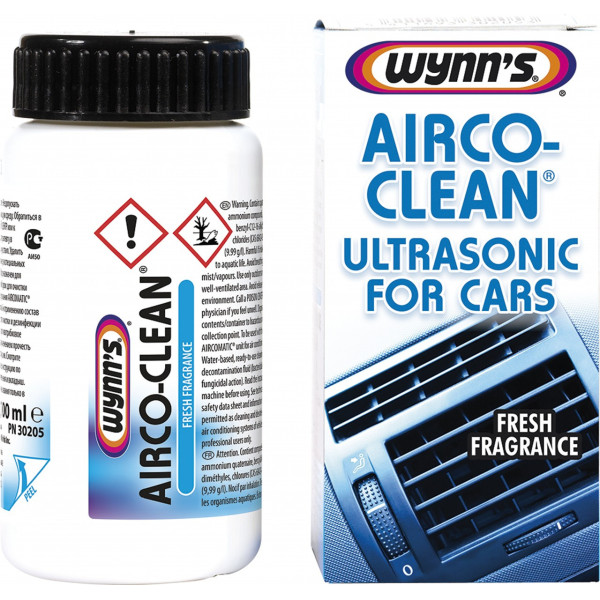 WYNNS Airco-Clean Ultrasonic For Cars, ultraheli kliimaseadmete puhastusvahend, 100 ml