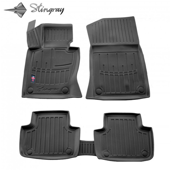 Kummist 3D jalamatid BMW X3 E83 2004-2010a., 5 pc. / must / 5027085 / kõrgendatud servad