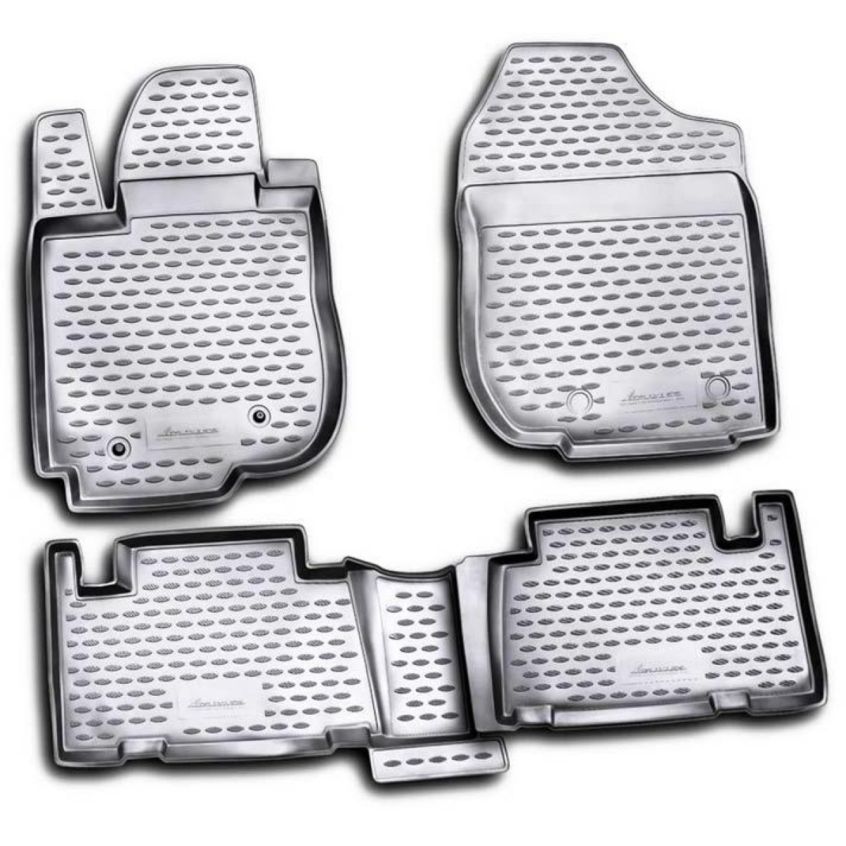 Kummist 3D jalamatid TOYOTA RAV4 2010-2012a. / 4 tk / hall / kõrgendatud servad