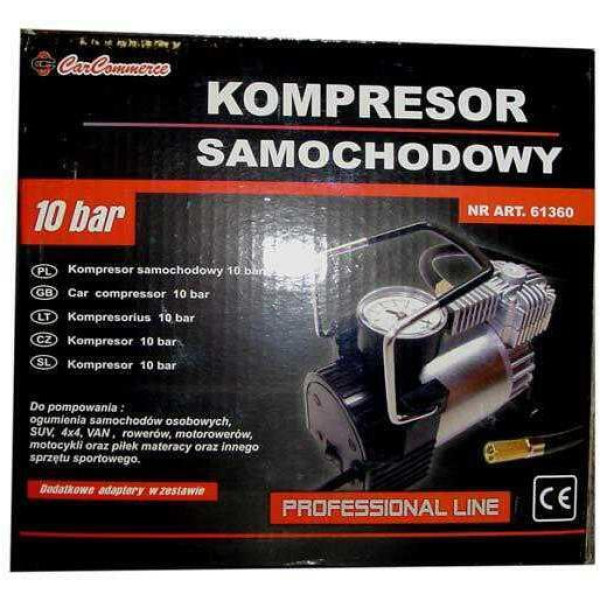 Auto õhukompressor 12V 10 baari 61360