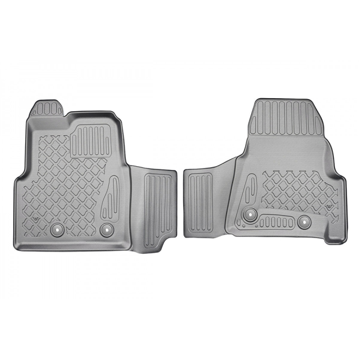 Sõitjateruumi matid Ford Transit Custom Van 2013-2023a. (eesmised (Mechanic transmission))