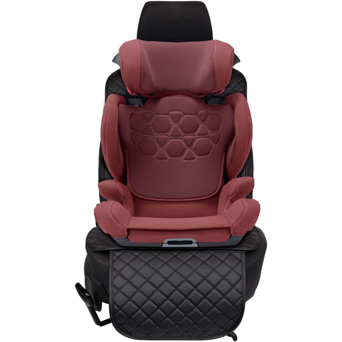 EVAtech ECO laste turvatooli istmekaitse - must / mustad servad / mustad õmblused