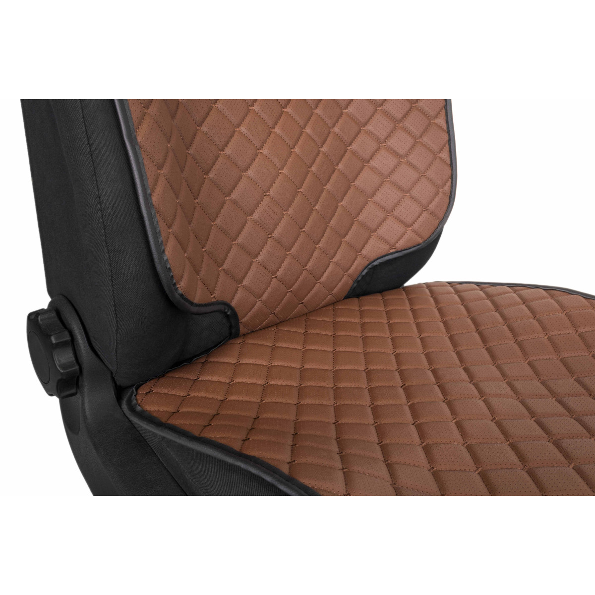 EVAtech ECO laste turvatooli istmekaitse - pruun / mustad servad / pruunid õmblused