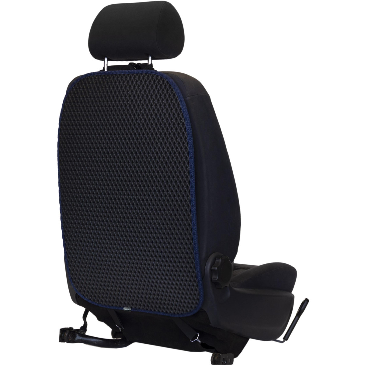 EVAtech Laste Autoistme Seljatoekaitse 68x46 cm - must / tumedad sinised servad EVAtech Laste Autoistme Seljatoekaitse 68x46 cm - must / tumedad sinised servad