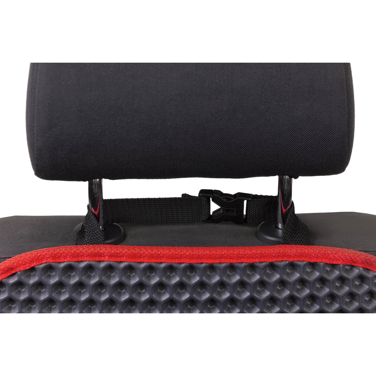 EVAtech Laste Autoistme Seljatoekaitse 68x46 cm - hall / punased servad EVAtech Laste Autoistme Seljatoekaitse 68x46 cm - hall / punased servad