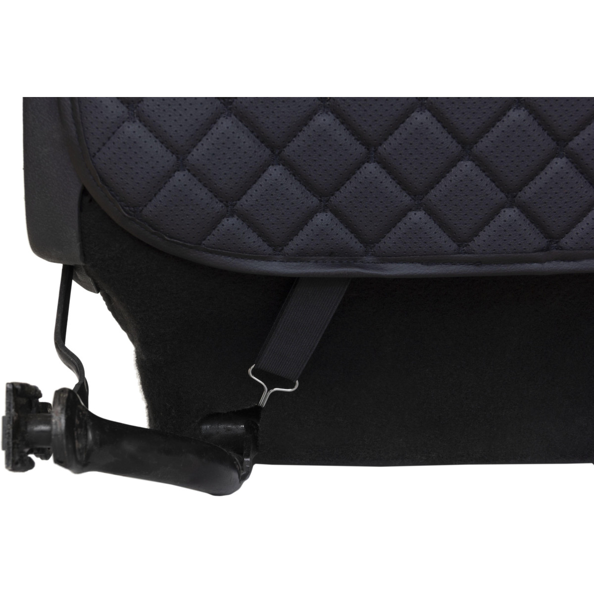 EVAtech ECO Laste Autoistme Seljatugi Kaitse 75x46 cm - must / mustad servad / mustad õmblused EVAtech ECO Laste Autoistme Seljatugi Kaitse 75x46 cm - must / mustad servad / mustad õmblused
