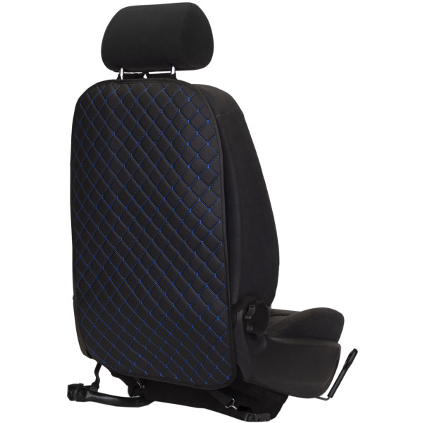 EVAtech ECO Laste Autoistme Seljatugi Kaitse 75x46 cm - must / mustad servad / sinised õmblused