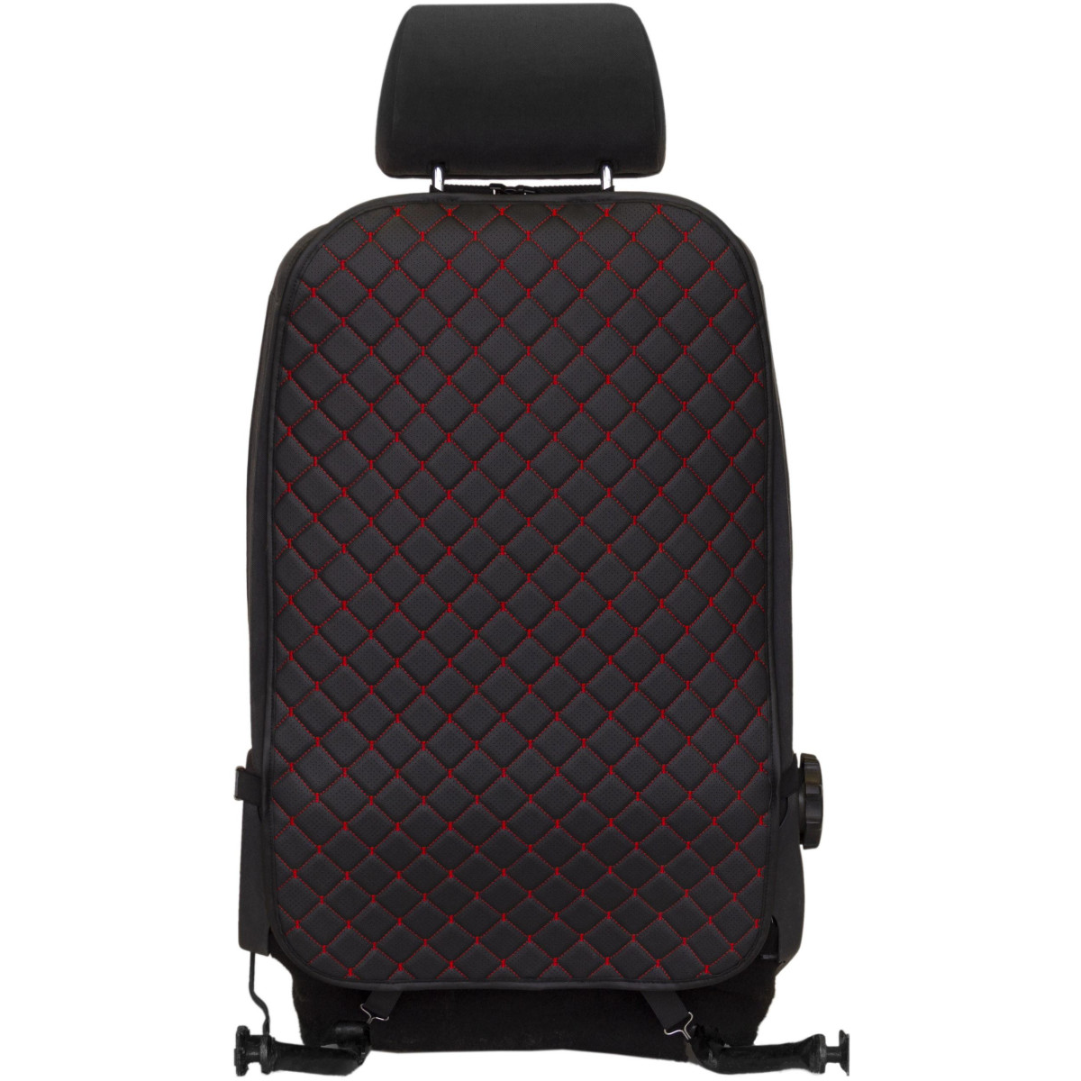 EVAtech ECO Laste Autoistme Seljatugi Kaitse 75x46 cm - must / mustad servad / punased õmblused