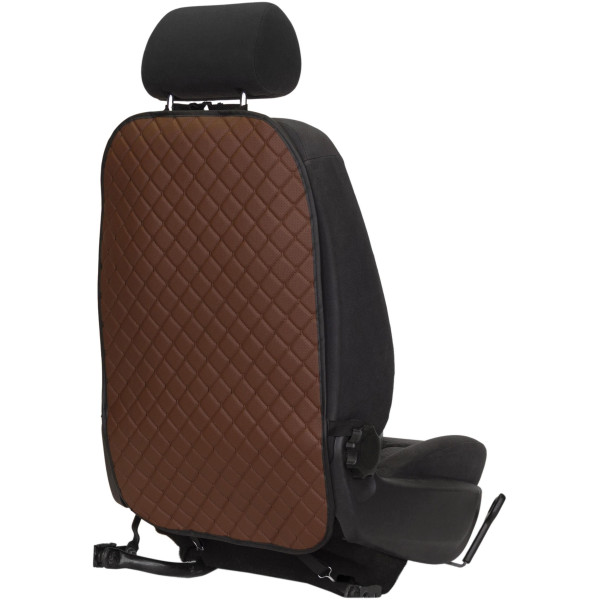 EVAtech ECO Laste Autoistme Seljatugi Kaitse 75x46 cm - pruun / mustad servad / pruunid õmblused
