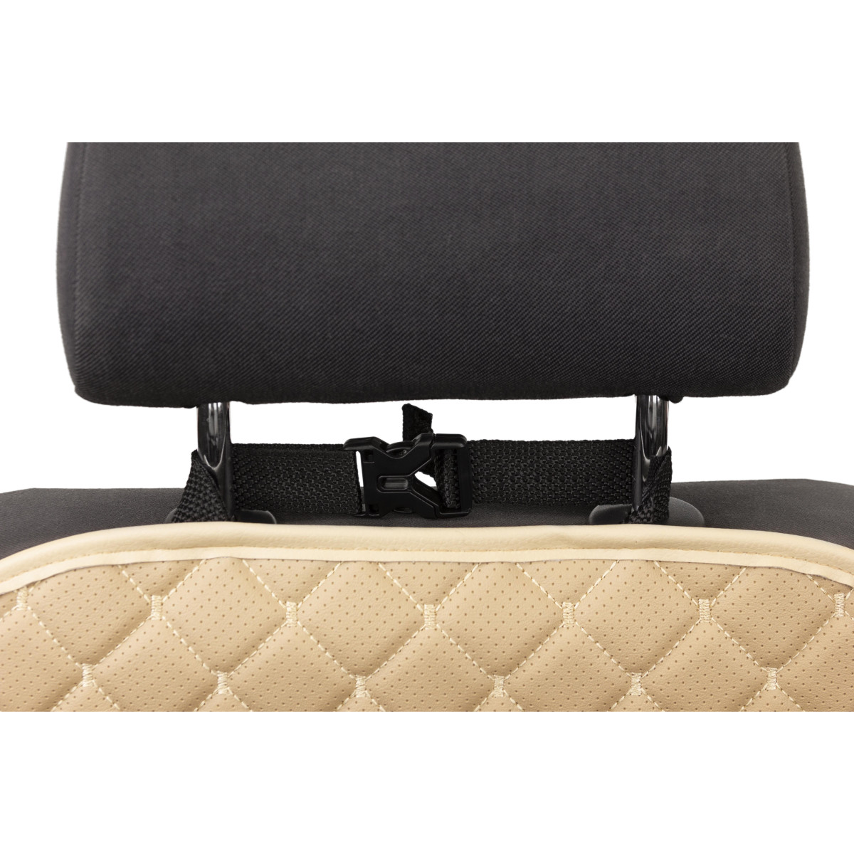 EVAtech ECO Laste Autoistme Seljatugi Kaitse 75x46 cm - beež / beežid servad / beežid õmblused EVAtech ECO Laste Autoistme Seljatugi Kaitse 75x46 cm - beež / beežid servad / beežid õmblused
