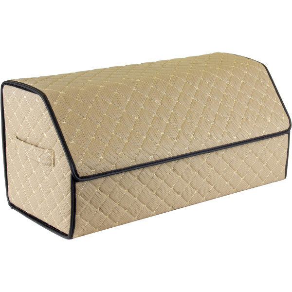 EVAtech pagasiruumi korraldaja ECO L 30x30x65 cm - beež / mustad servad / beežid õmblused / punane sisemus