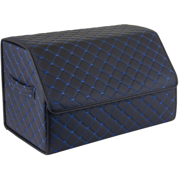 EVAtech pagasiruumi korraldaja ECO M 30x30x50 cm - must / mustad servad / sinised õmblused / must sisemus