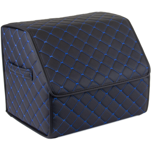 EVAtech pagasiruumi korraldaja ECO S 30x30x35 cm - must / mustad servad / sinised õmblused / must sisemus